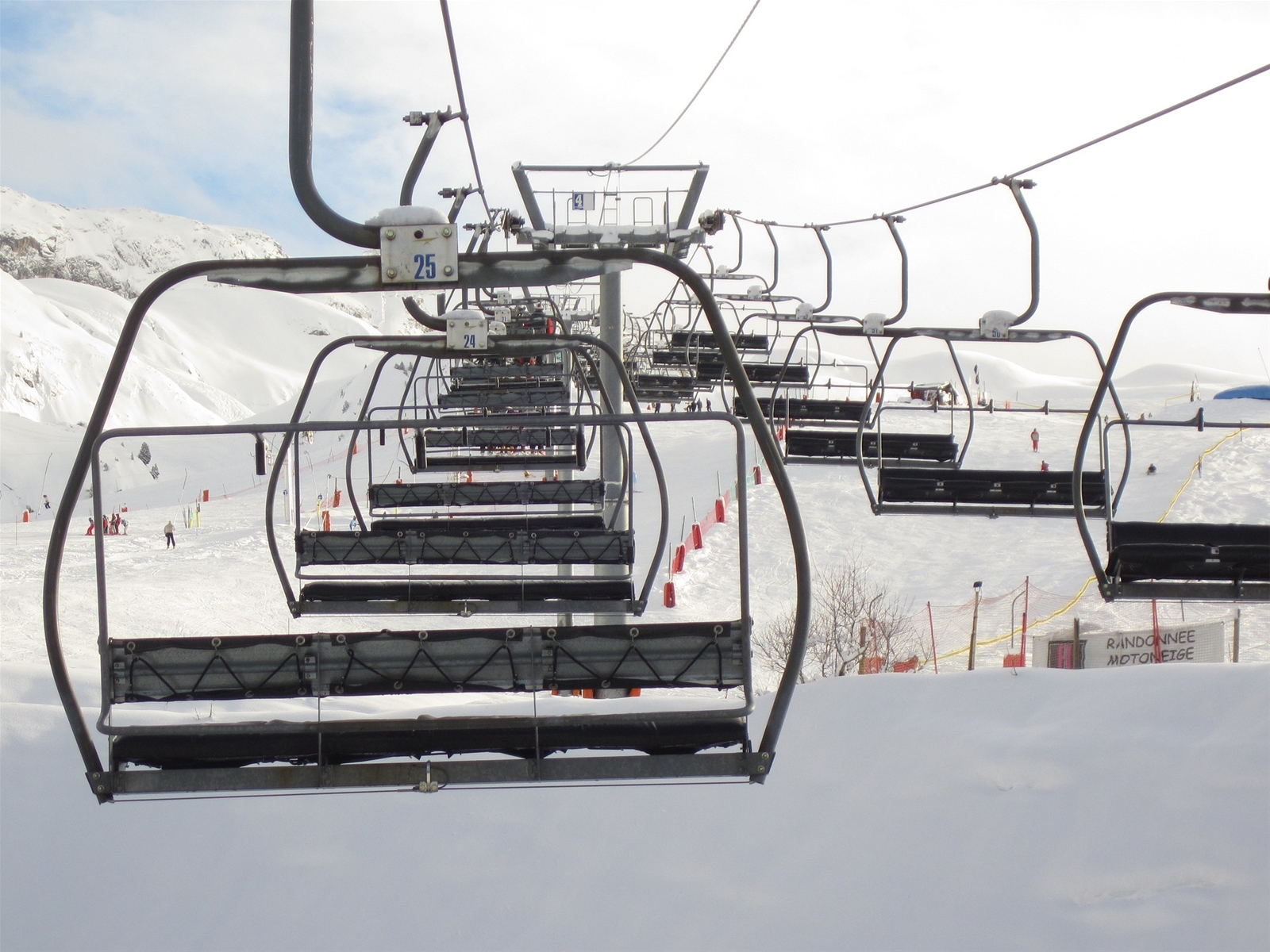Empty Chairlifts at Big Ski Ski Resort