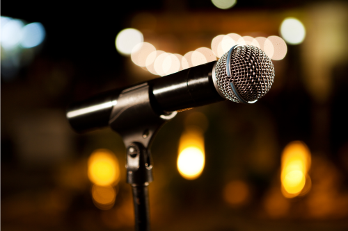 Microphone at a Live Event