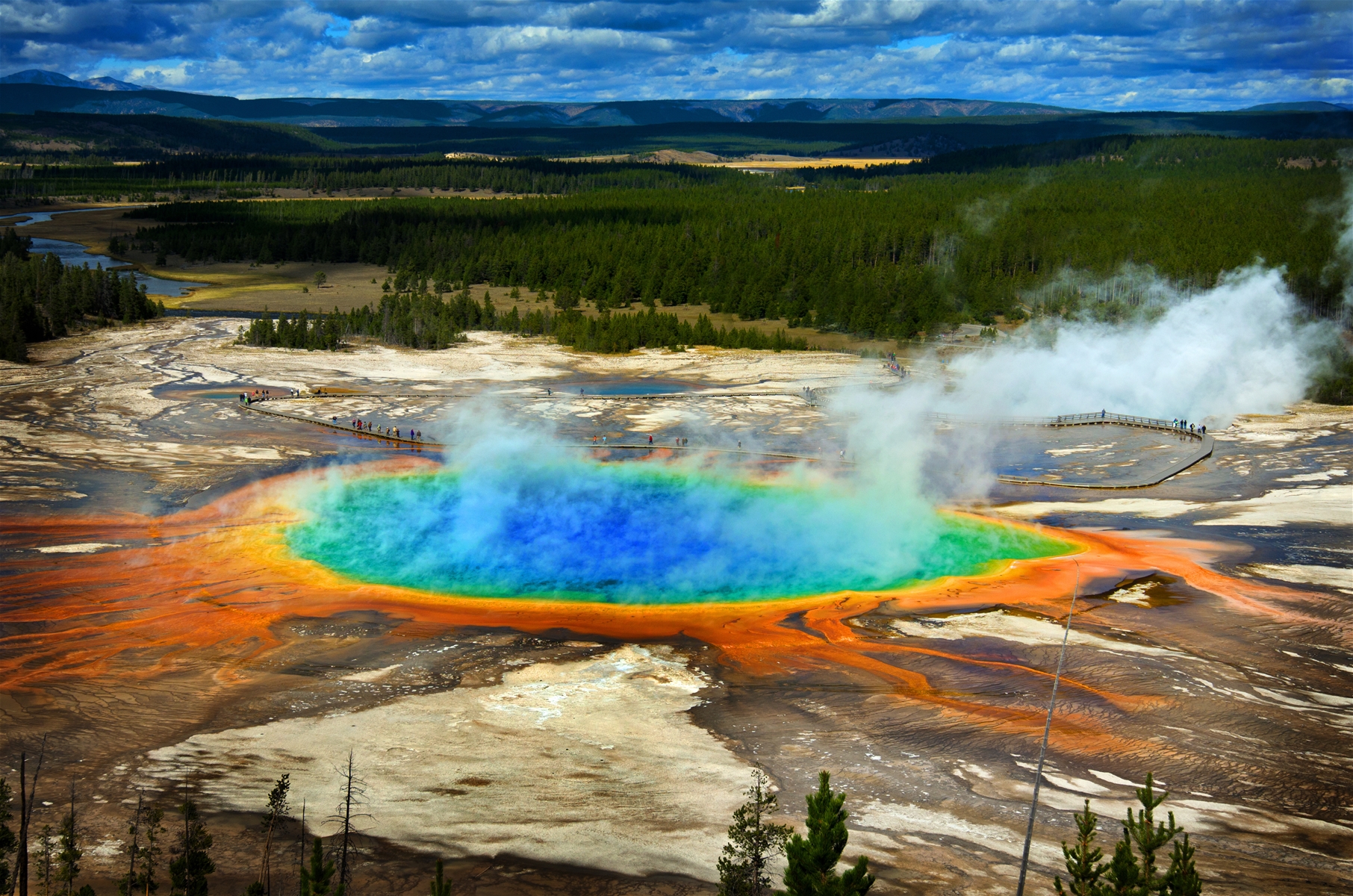 Yellowstone National Parks Grand Prismatic Spring