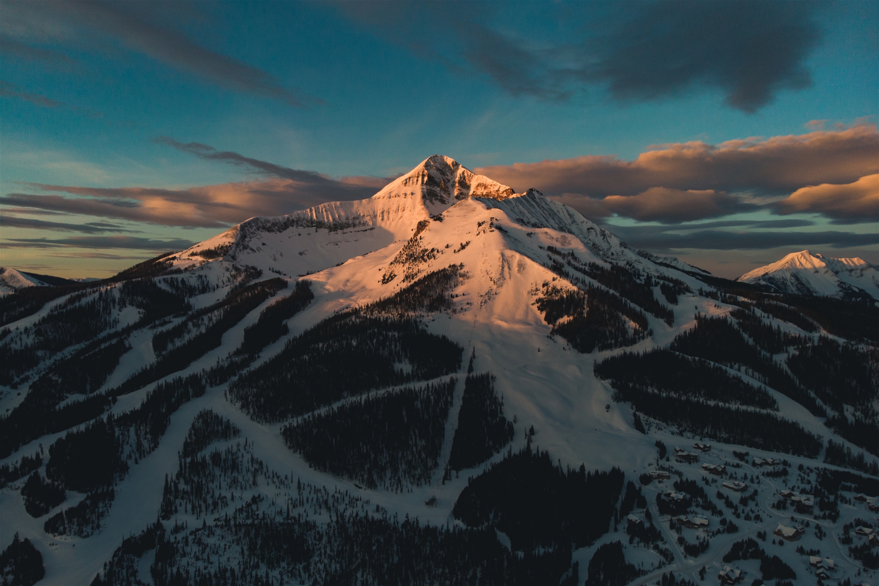 Lone Peak Montana in Winter