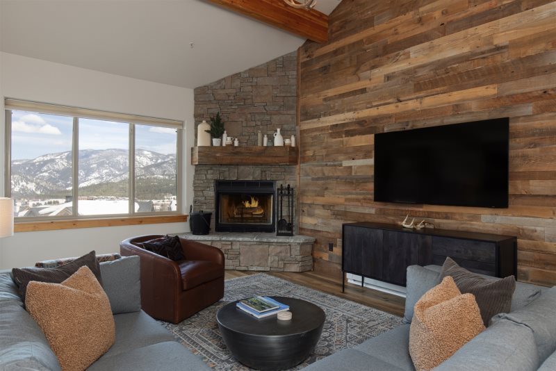 1 (4) Living Room and View from a Wilson Peak Properties Vacation Rental