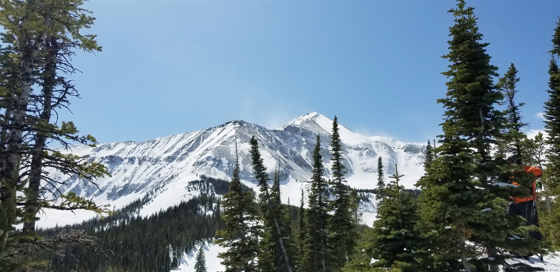 Lone Peak from Distance with Trees
