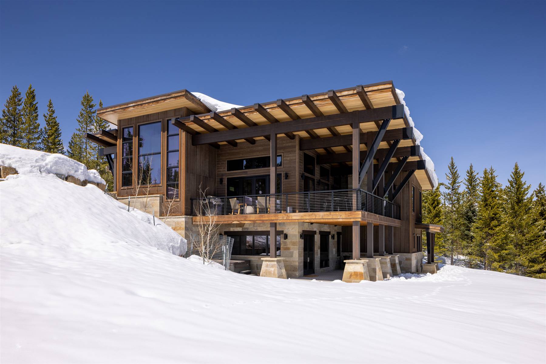Outside Big Sky Vacation Rental by Wilson Peak Properties