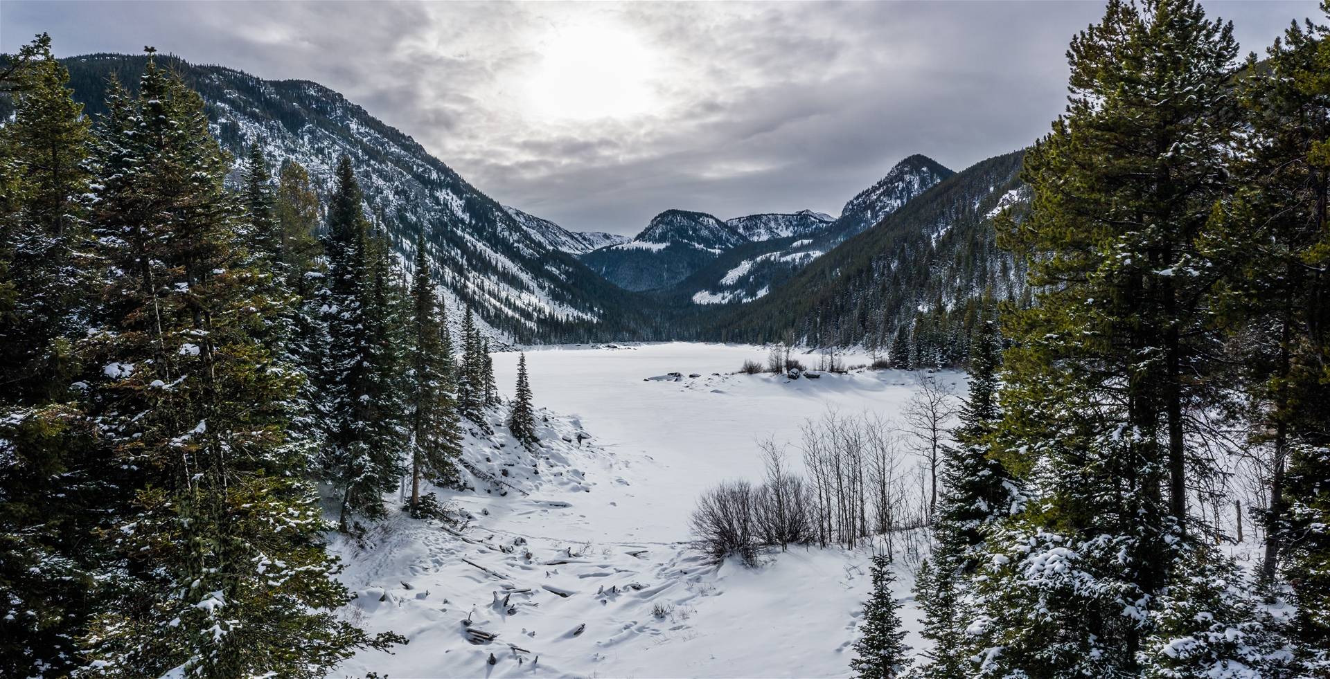 Spanish Peaks in Winter