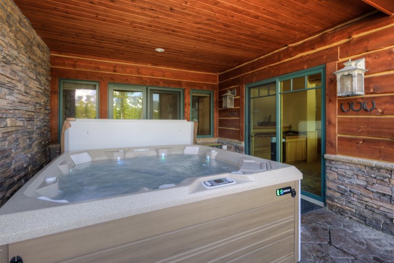 Hot Tub at Big Sky Vacation Rental by Wilson Peak Properties