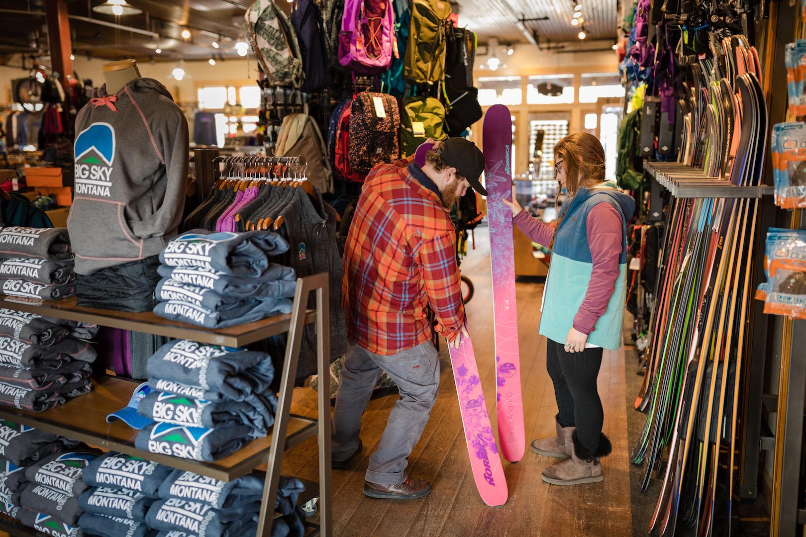 Women Shopping for New Skies
