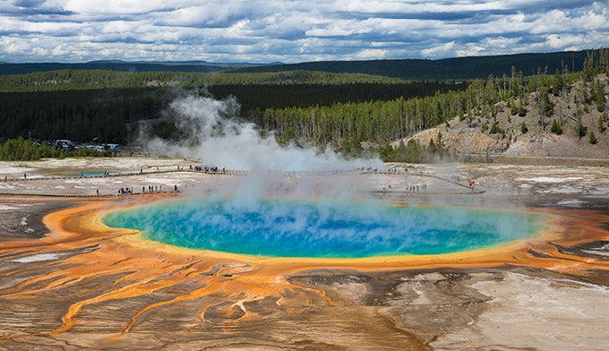 Grand Prismatic Boardwalk Yellowstone National Park