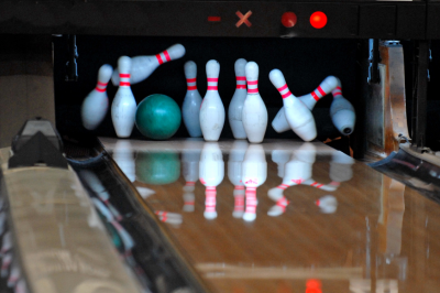 Bowling Lane, Pins and Ball