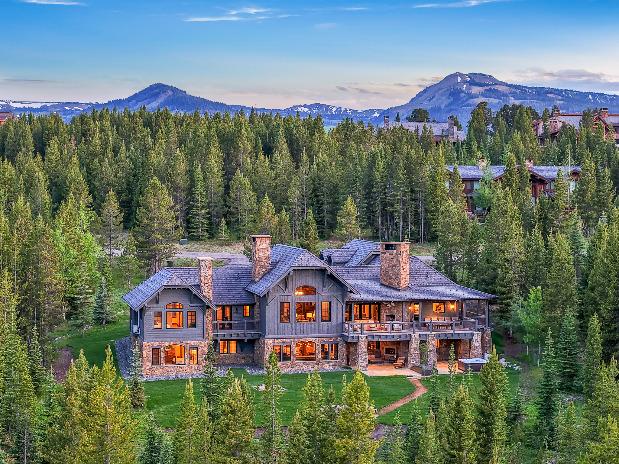 Big Sky Vacation Rental From Above