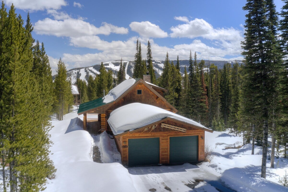 The Outside Front of Little Wold Log Cabin