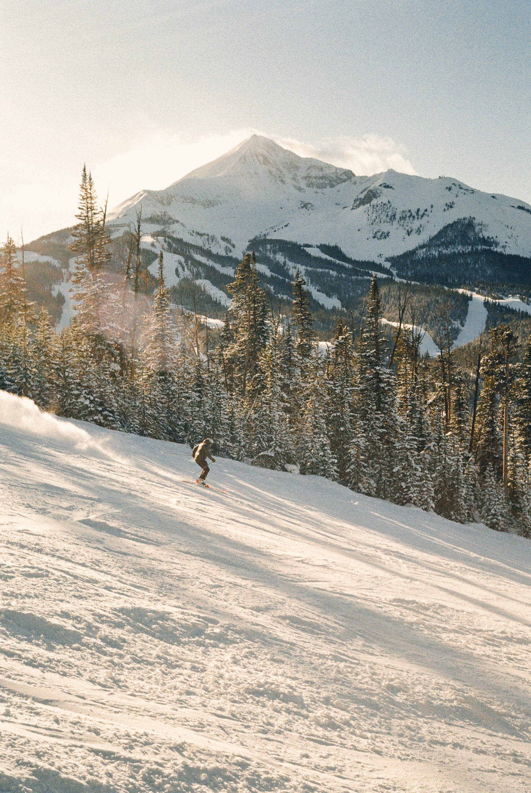 Skiing Big Sky in March