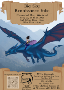 Big Sky Renaissance Faire Flyer 2026