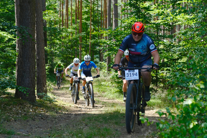People in Bike Race